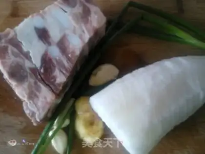 Make The radish burns the ribs step 0