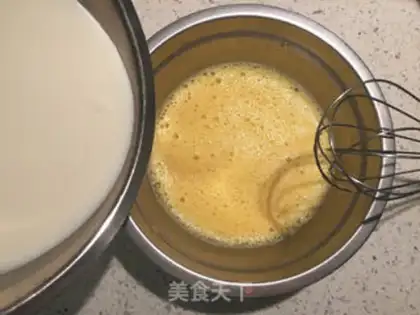 Make A sweet and smooth caramel pudding step 2