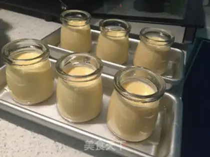 Make A sweet and smooth caramel pudding step 6