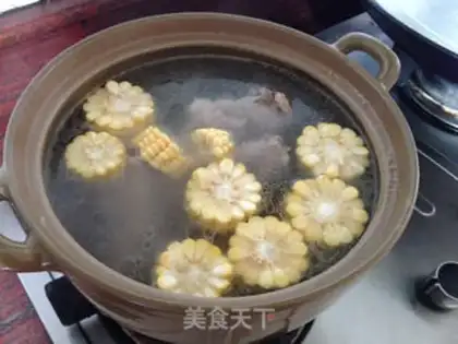 Make Porky corn soup step 3