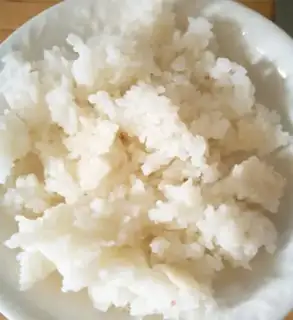 Make Egg rice cake step 1