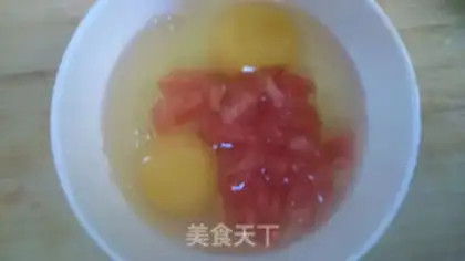 Make Tomato egg dumplings step 1