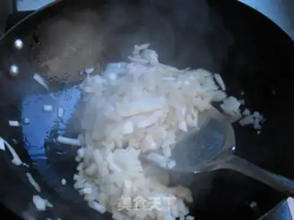 Make Cheesefishball rice step 4