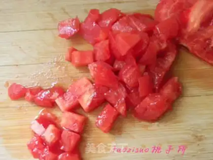 Make Tomato tofu step 1