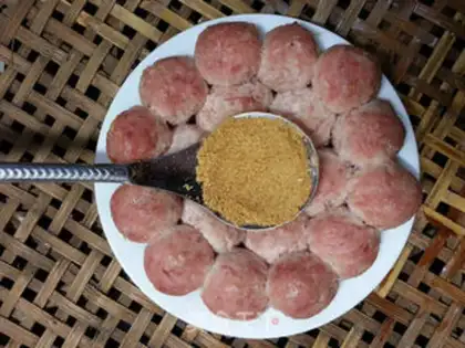 Make Frozen chicken meatballs step 12