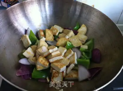 Make Pepper onion tofu step 7