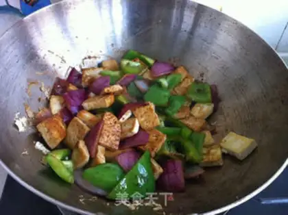 Make Pepper onion tofu step 8