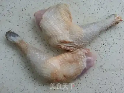 Make A chicken leg with mushrooms step 0
