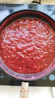 Make Strawberry sauce step 4