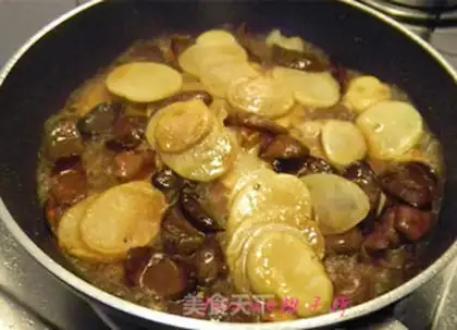 Make A chicken leg with mushrooms step 6
