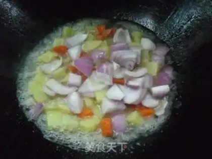 Make Curry potato chicken step 6