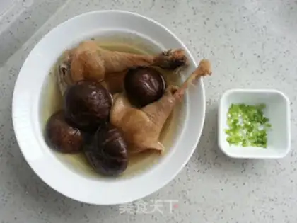 Make A chicken leg with mushrooms step 7