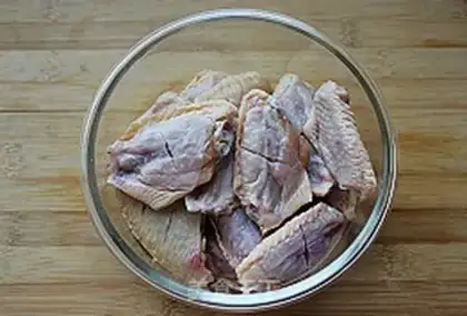 Make Empty fried chicken wings step 1