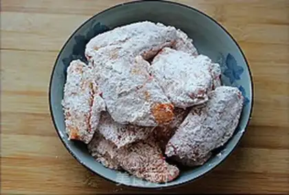 Make Empty fried chicken wings step 2