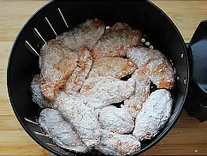 Make Empty fried chicken wings step 3