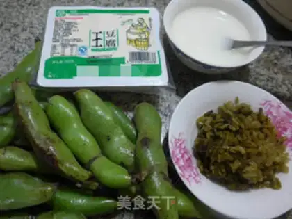 Make Snow pickles and tofu step 0