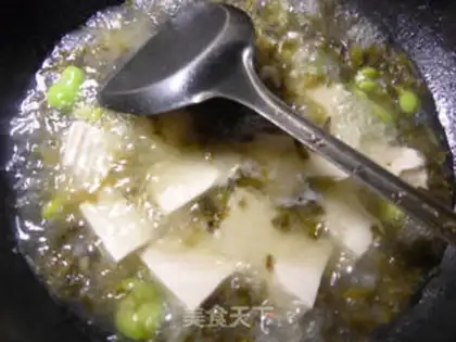 Make Snow pickles and tofu step 5