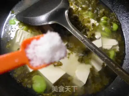 Make Snow pickles and tofu step 6