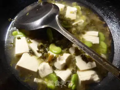 Make Snow pickles and tofu step 8