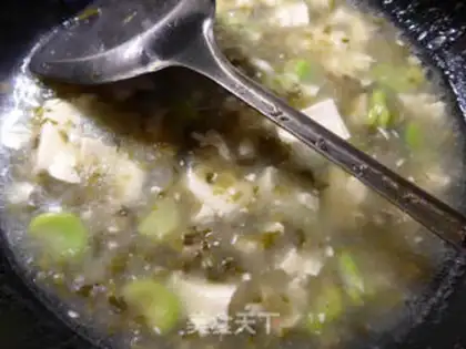 Make Snow pickles and tofu step 10