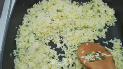 Make Egg fried rice step 7