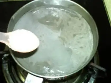 Make A walnut milk tea step 10