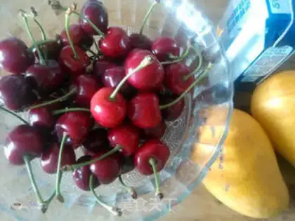Make Cherry mango popsicle step 0
