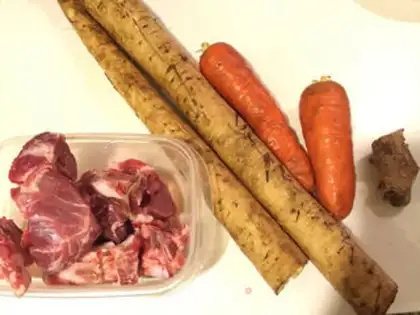 Make Cow and radish steak soup step 0