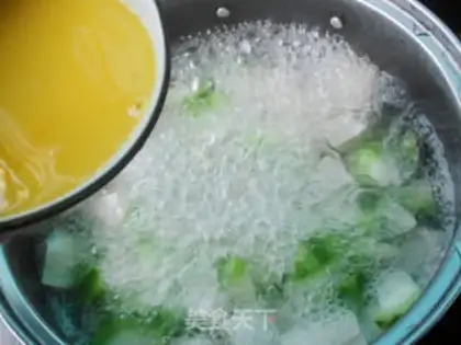 Make Smelt tofu egg soup step 7