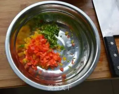 Make Corn chicken step 1