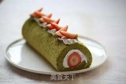 Make Tea strawberry rolls step 19