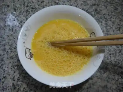 Make Snowball eggs fried old tofu step 2