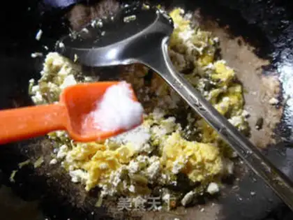 Make Snowball eggs fried old tofu step 7