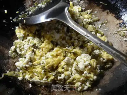 Make Snowball eggs fried old tofu step 8