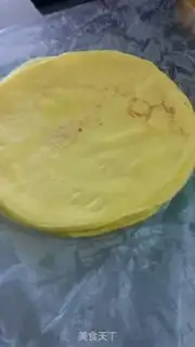 Make Mango lasagna cake step 1