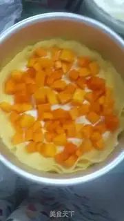 Make Mango lasagna cake step 3