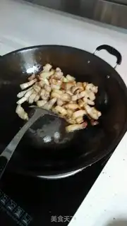 Make Red meat, sweet corn step 3