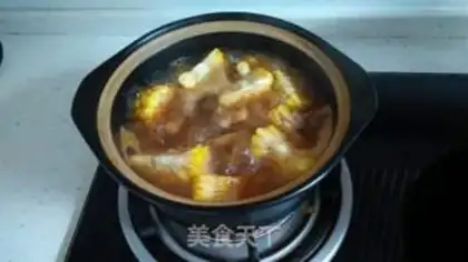 Make Red meat, sweet corn step 6