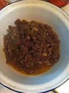 Make Homemade spicy beef sauce step 6