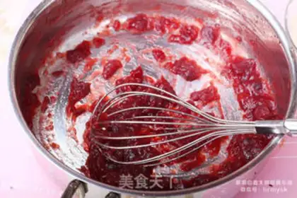 Make Cranberry mousse cake step 5