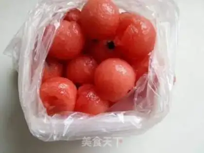 Make Watermelon ice cream step 2