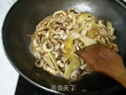Make White and fried octopus step 5