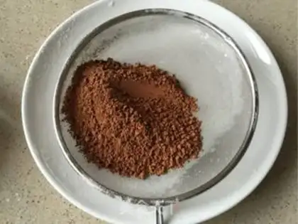 Make Chocolate sponge cake step 3
