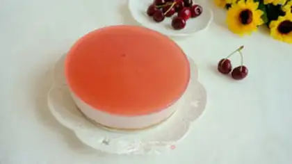 Make No cherry sauce cheesecake step 21