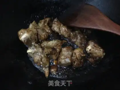Make Radish dry red rib step 2