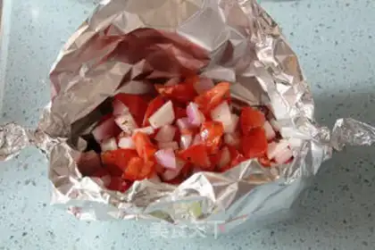 Make Spicy-papered salmon step 5