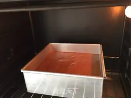 Make Chocolate sponge cake step 15