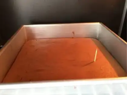 Make Chocolate sponge cake step 16