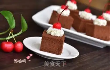 Make Chocolate sponge cake step 19