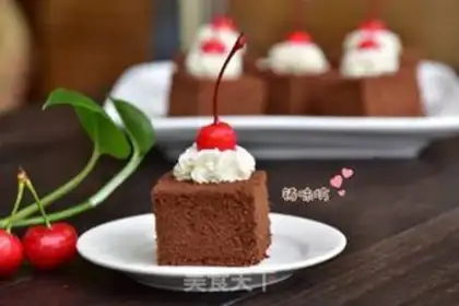 Make Chocolate sponge cake step 21